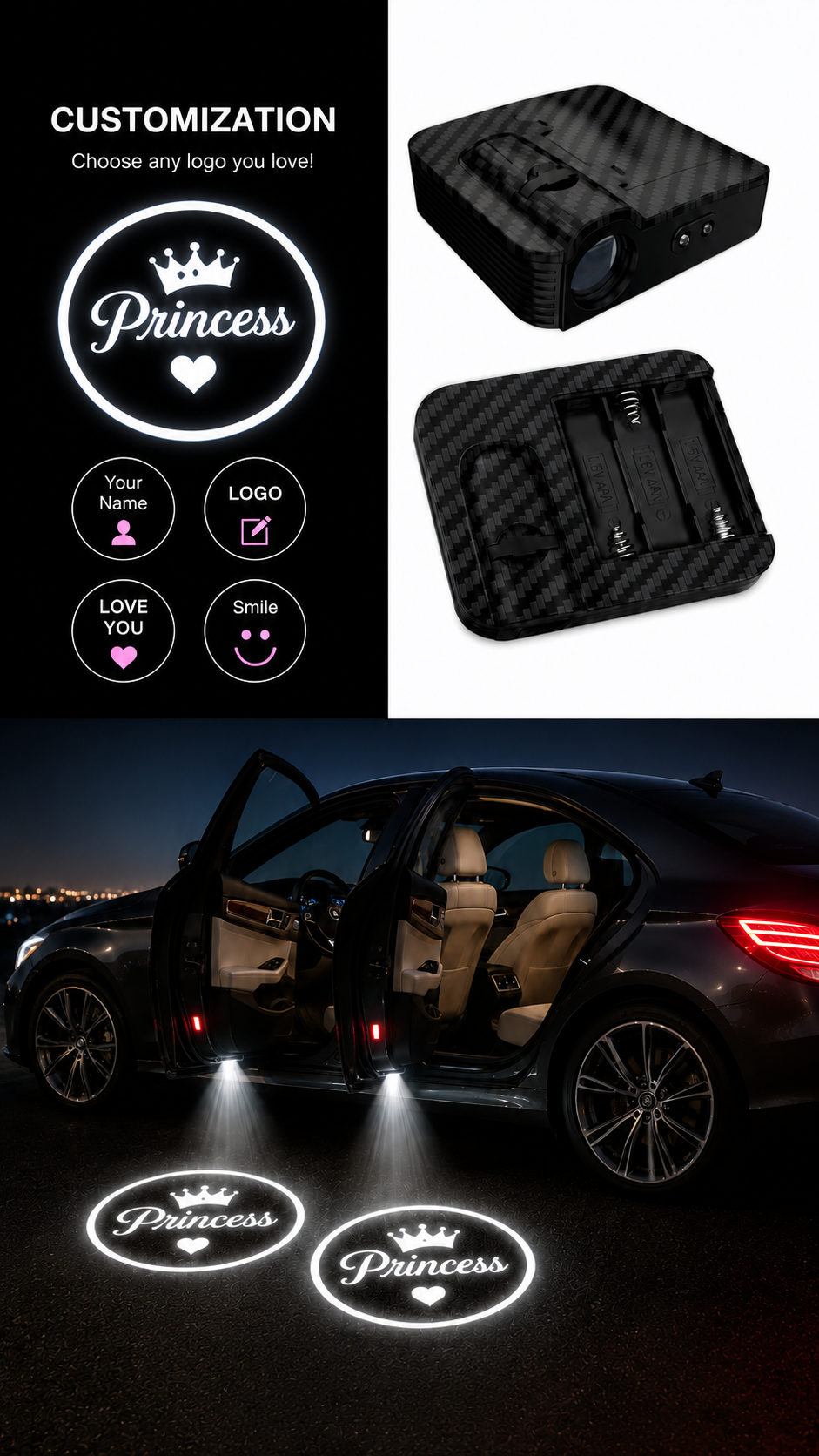 Custom Laser Door Projector